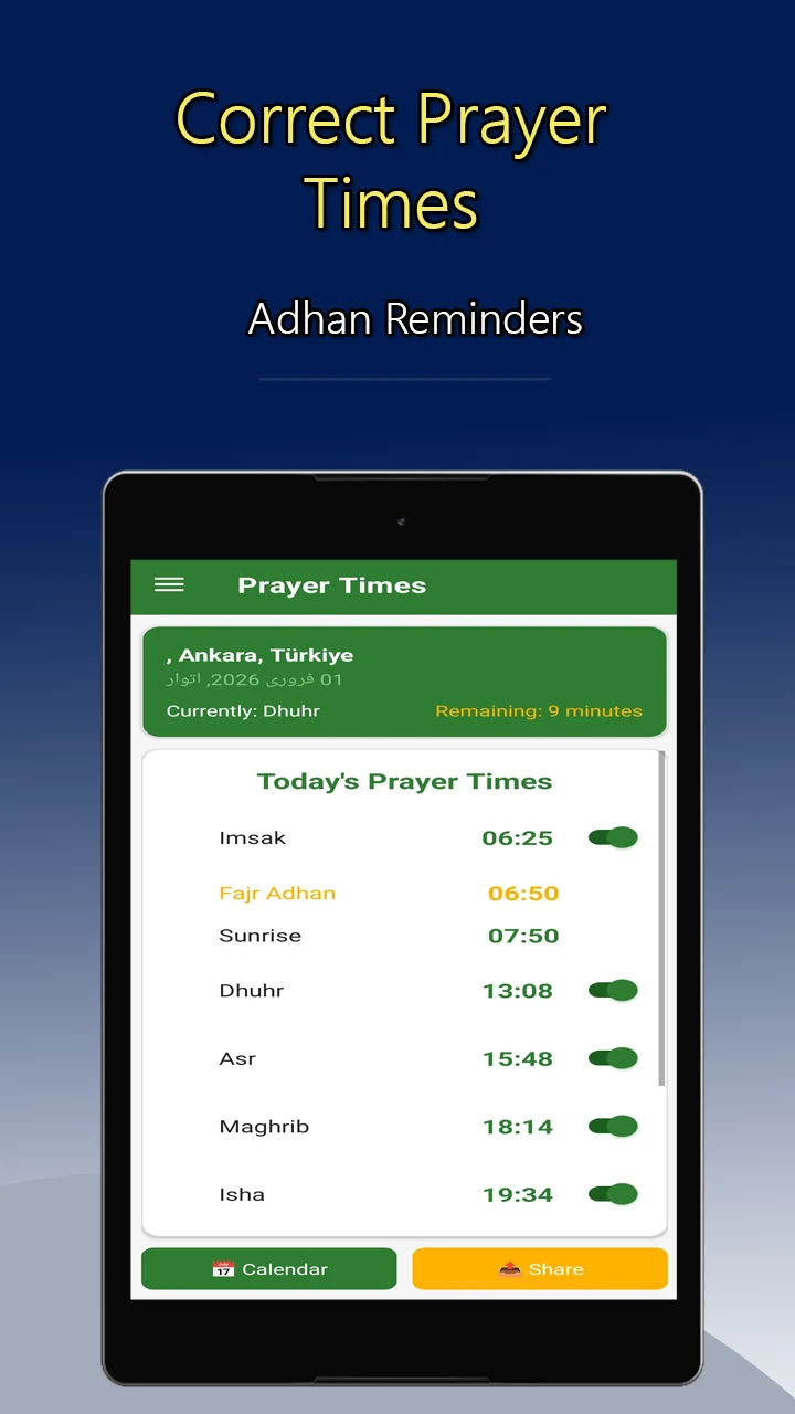 Prayer Times & Quran - iHMK screenshot